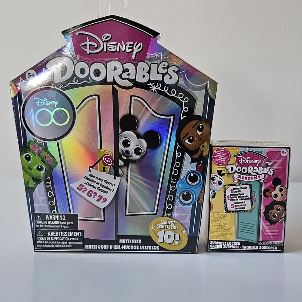 DISNEY DOORABLES DISNEY 100 SERIES 10 and ACADEMY SURPRISE LOCKER